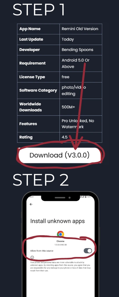 Download Remini Premium APK old versions