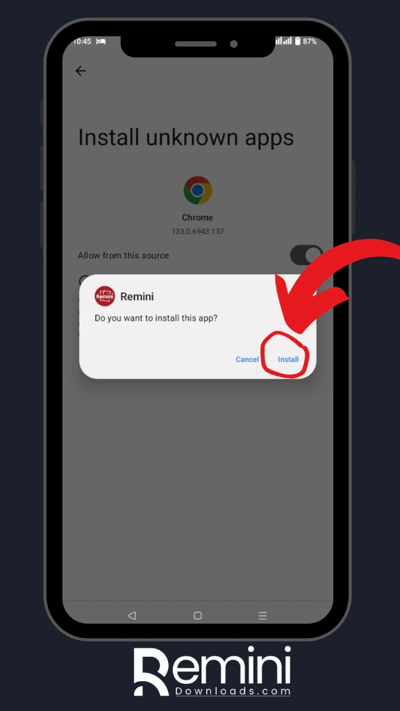 Remini Mod APK  v 3.8.5(2025)– Premium unlocked | No ads 16 Download Remini Mod APK - Step three