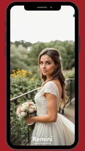 Remini AI wedding filter 1