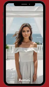 Remini AI wedding filters screenshots