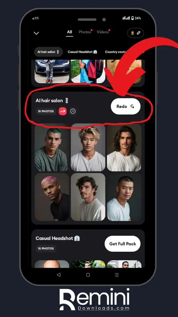 AI hair saloon hair styles