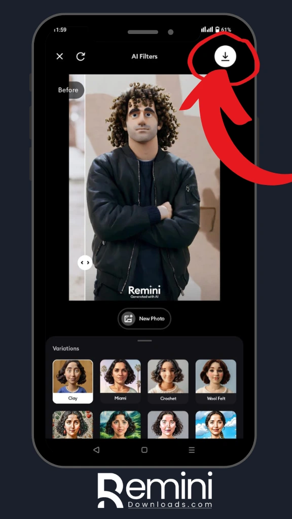 How to Use Remini AI Clay Filter - Step-by-Step User Guide 15 Remini AI clay filter