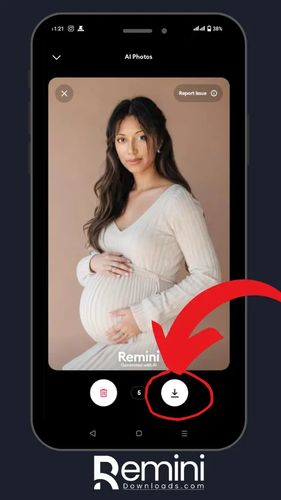 Pregnancy photo is ready to download