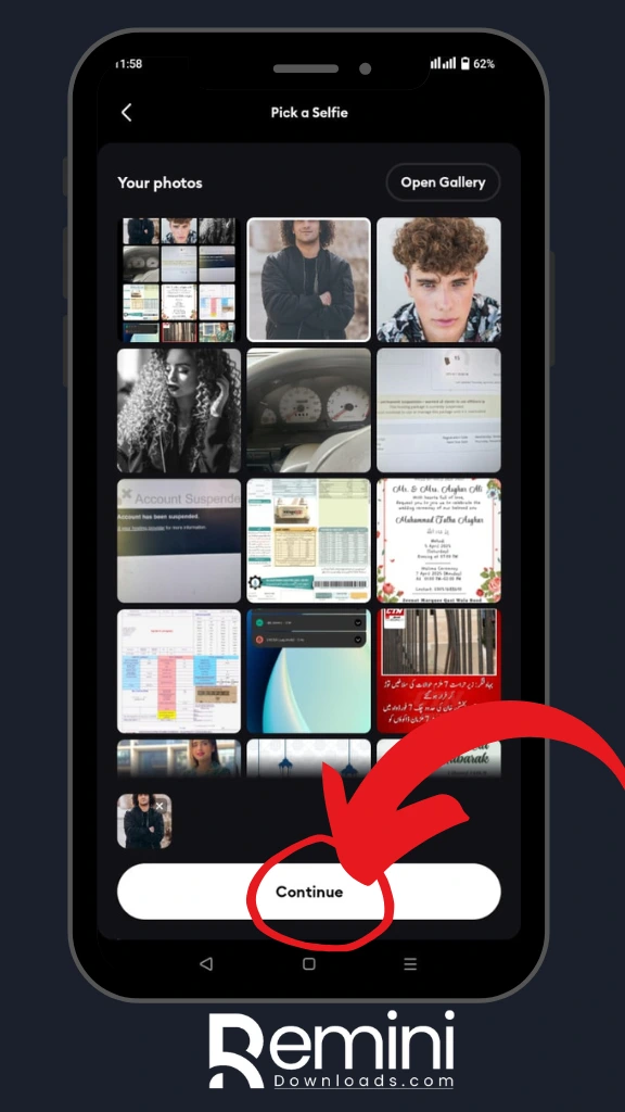 How to Use Remini AI Clay Filter - Step-by-Step User Guide 12 select image fot clay