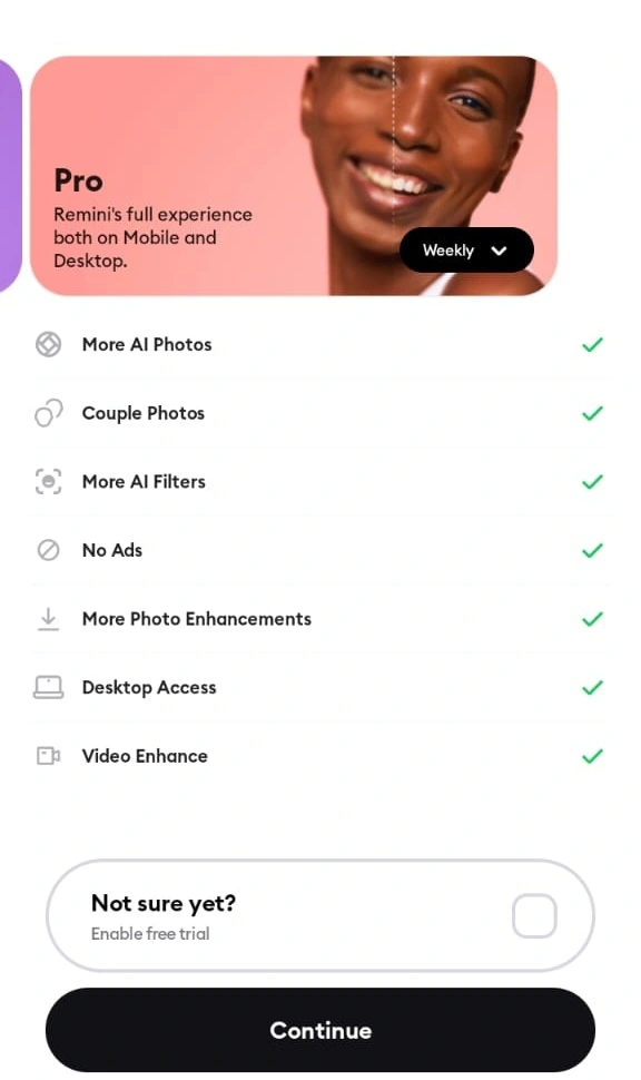 Remini vs Fotor: Which AI Photo Editor Is Best for You? 4 remini pro
