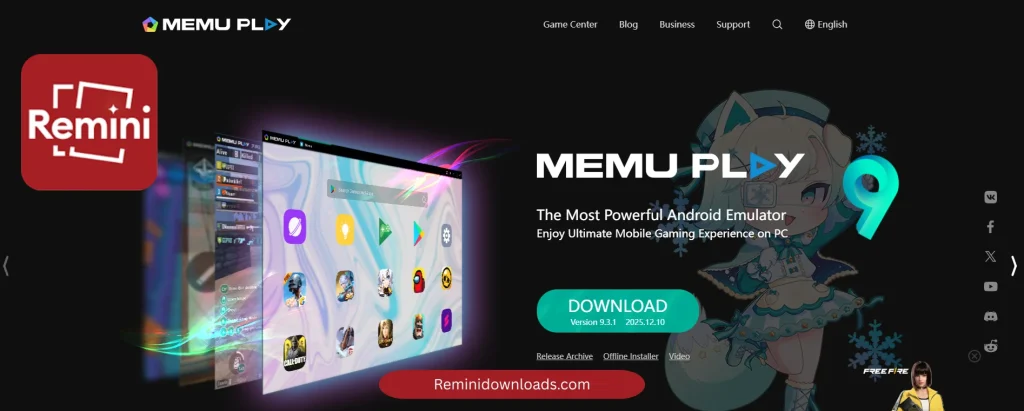 Memu Play emulator to runr emini apk - image